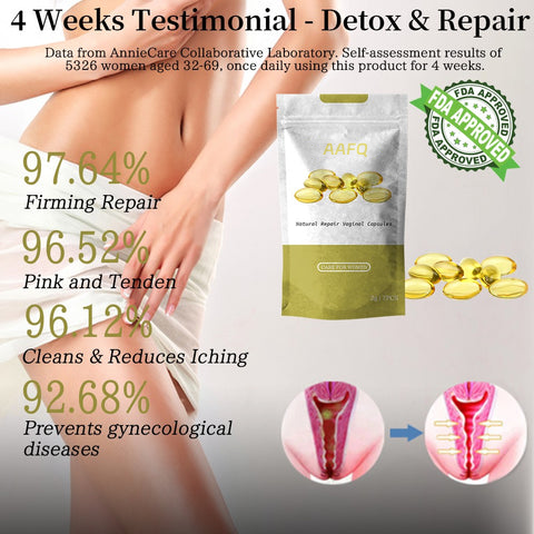 ⭐⭐⭐AAFQ™ Instant Itching Stopper & Detox and Slimming & Firming Repair & Pink and Tender Natural Capsules