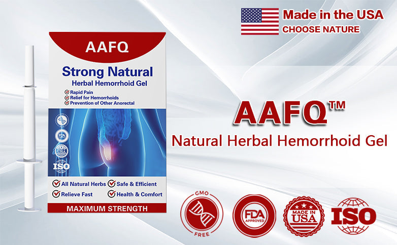 AAFQ Strong Natural Herbal Hemorrhoid Gel - Powerful Support - Made in USA -Herbal Extracts