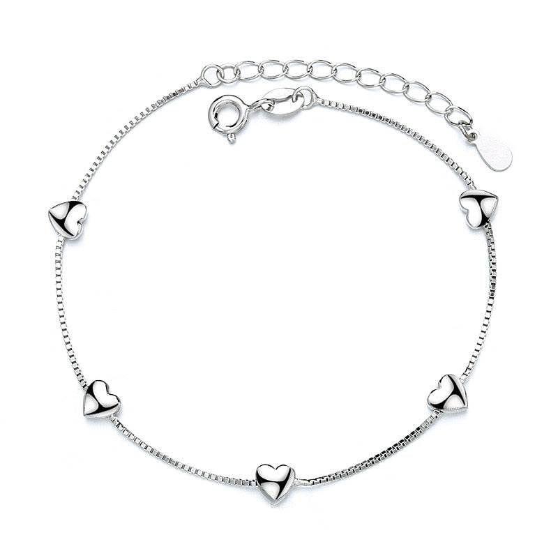 925 Sterling Silver Diamond-Studded Butterfly Bracelet